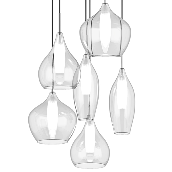 Люстра Candiano Transparent 6 Light Прозрачный Хром Люстра Candiano Transparent 6 Light Прозрачный Хром в Челябинске | Loft Concept