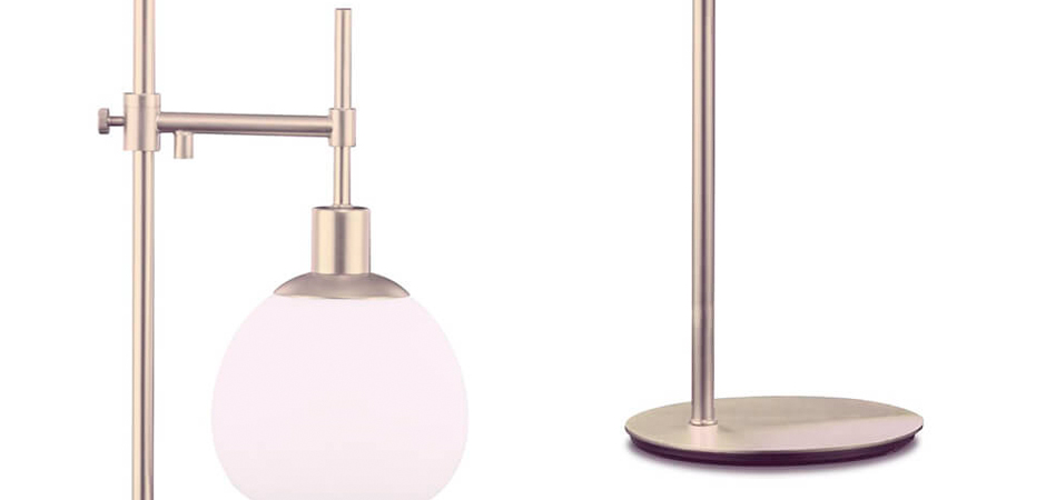 Настольная лампа Tiepolo Ball Table lamp nickel Настольная лампа Tiepolo Ball Table lamp nickel - Loft-Concept в Челябинске