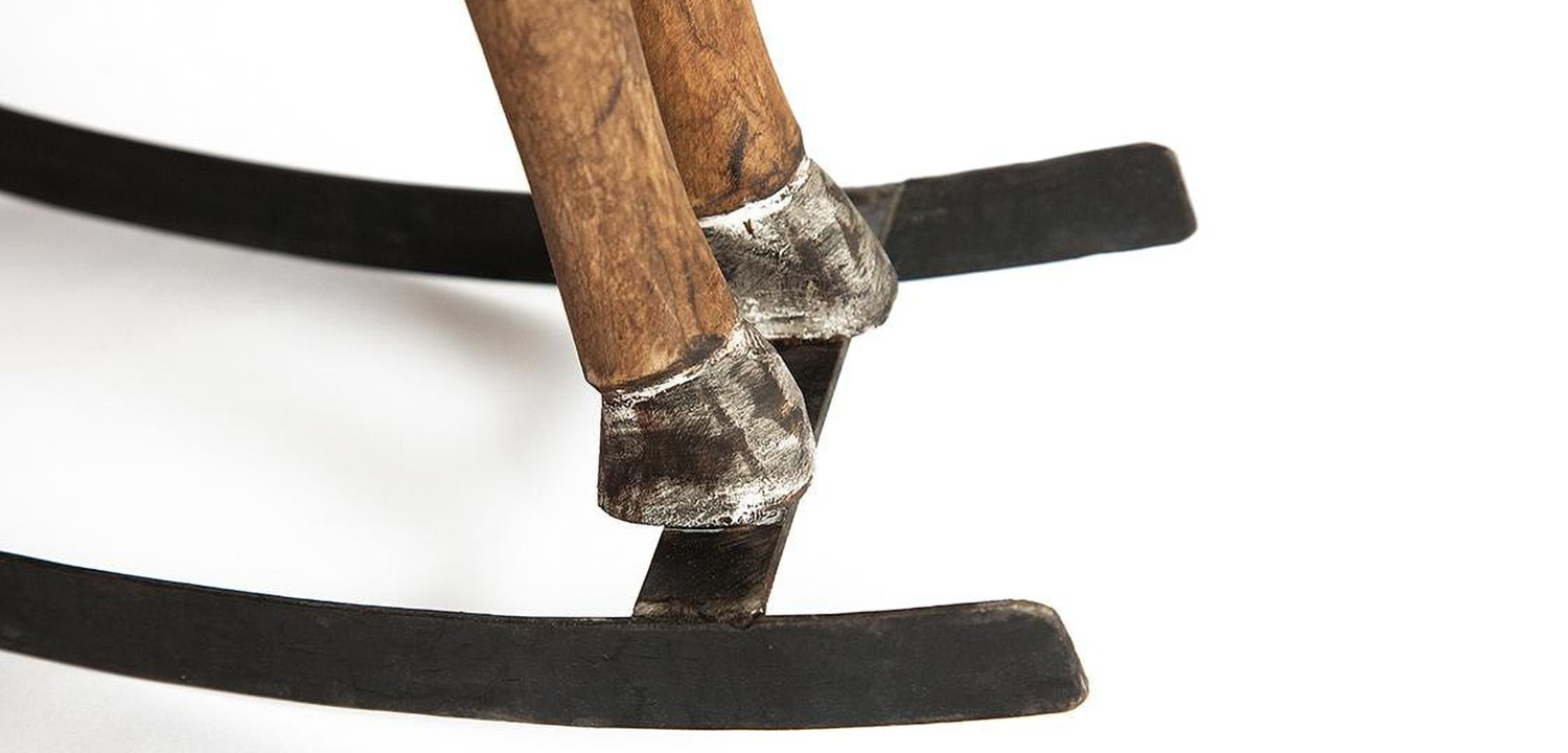 Набор из трёх лошадок дерево манго - фото №2