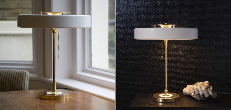 Настольная Bert Frank Revolve Table Lamp White Настольная Bert Frank Revolve Table Lamp White - Loft-Concept в Челябинске