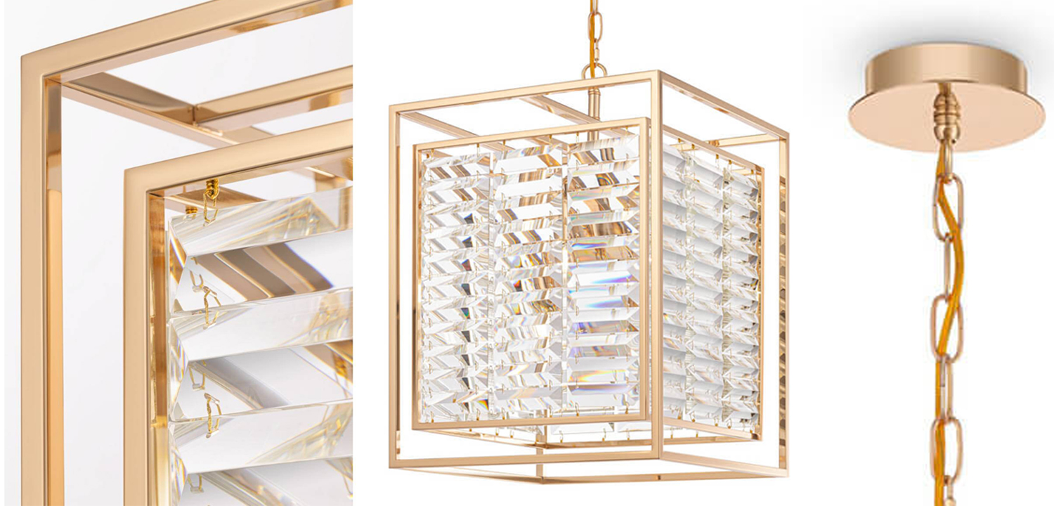 Люстра Algernon Light Chandelier gold - фото