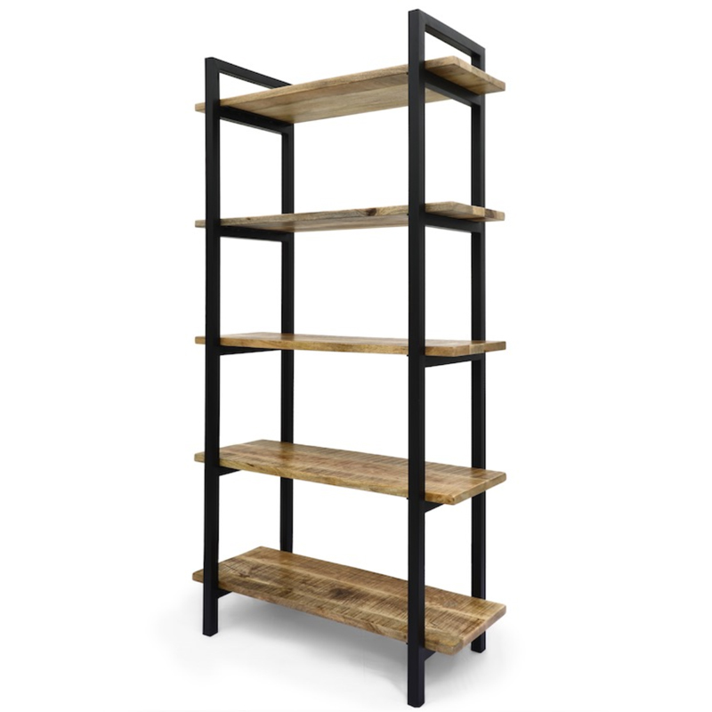 Стеллаж Takari Industrial Wood Коричневый Черный Стеллаж Takari Industrial Wood Коричневый Черный в Челябинске | Loft Concept