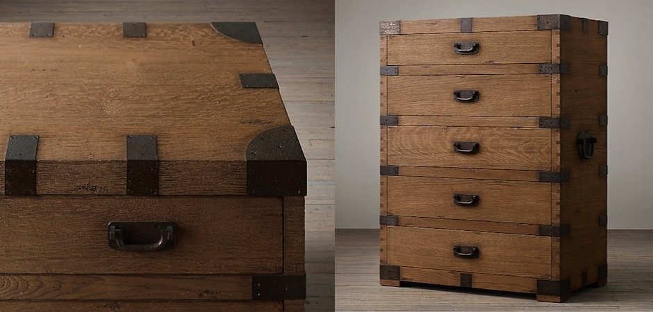 Комод в винтажном стиле Vintage Antique Oak Tall Комод в винтажном стиле Vintage Antique Oak Tall - Loft-Concept в Челябинске