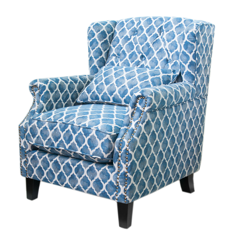 Кресло Filiberto Armchair Velour Синий Кресло Filiberto Armchair Velour Синий в Челябинске | Loft Concept