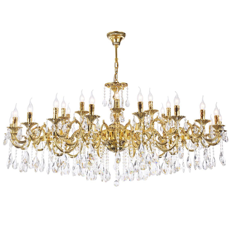Люстра Stephanie Chandelier 154 Золотой Люстра Stephanie Chandelier 154 Золотой в Челябинске | Loft Concept