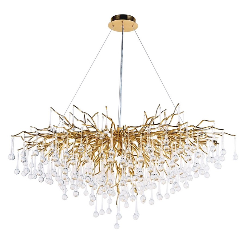 Люстра Большая Eucalyptus Gold Золотой Люстра Большая Eucalyptus Gold Золотой в Челябинске | Loft Concept