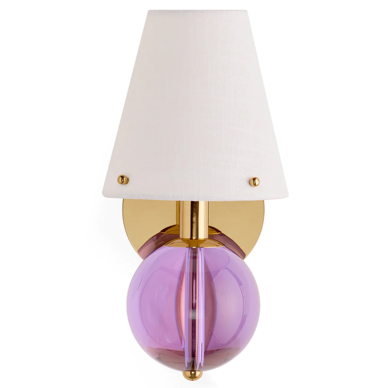 Бра BELVEDERE SCONCE Jonathan Adler Pink Золотой Белый Сиреневый Бра BELVEDERE SCONCE Jonathan Adler Pink Золотой Белый Сиреневый в Челябинске | Loft Concept