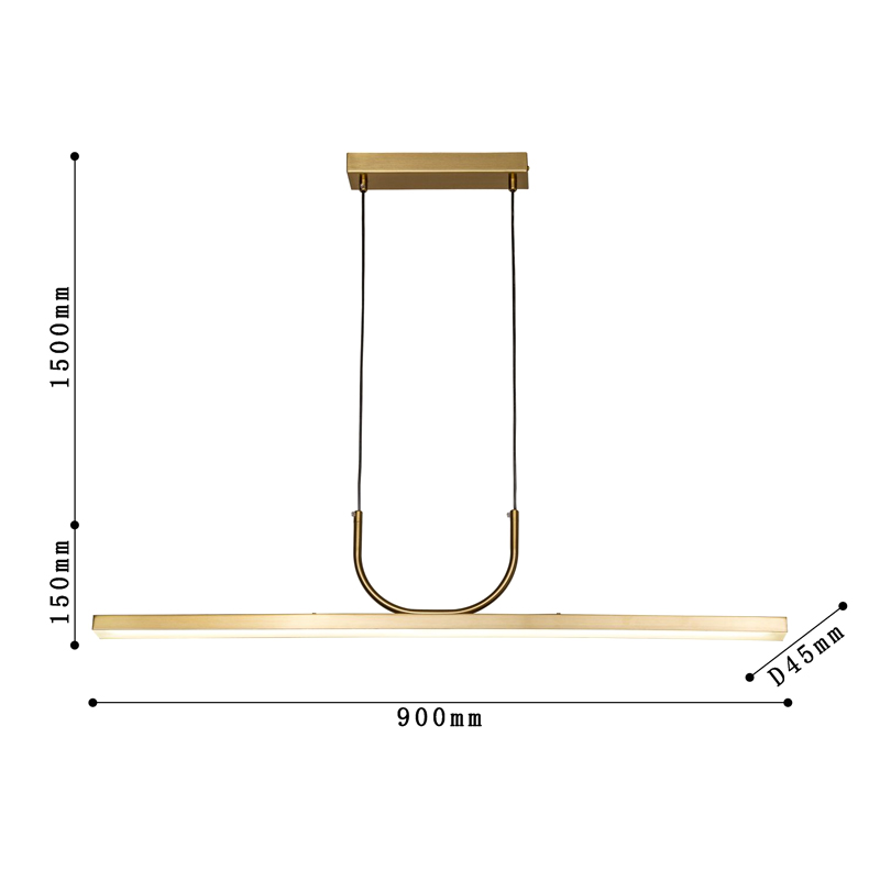 Минималистичная золотая люстра Trumpet tube Минималистичная золотая люстра Trumpet tube в Челябинске