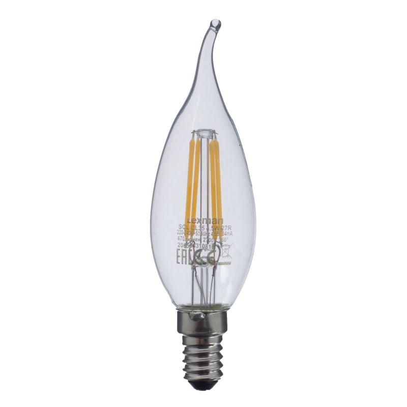 Прозрачная Свеча LED E14 4.5W Прозрачное Стекло Прозрачная Свеча LED E14 4.5W Прозрачное Стекло в Челябинске | Loft Concept