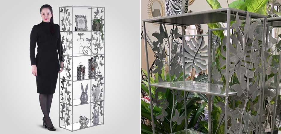 Стеллаж Silver Butterfly Wide Стеллаж Silver Butterfly Wide - Loft-Concept в Челябинске