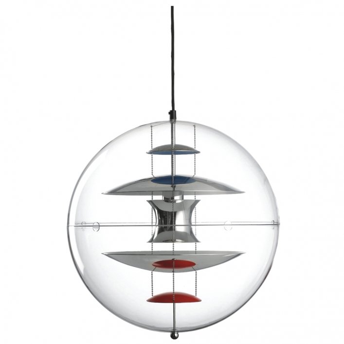 Люстра Verner Panton Vp Globe Прозрачный Люстра Verner Panton Vp Globe Прозрачный в Челябинске | Loft Concept