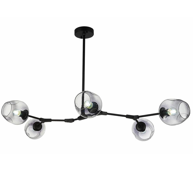 Люстра Branching Bubble Chandelier 5 black Черный Дымчатый (Smoke) Люстра Branching Bubble Chandelier 5 black Черный Дымчатый (Smoke) в Челябинске | Loft Concept