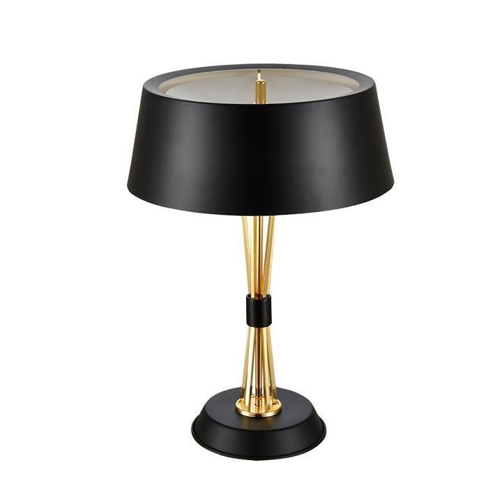 Настольная лампа MILES TABLE LAMP Delightful Глянцевое золото Черный Белый Настольная лампа MILES TABLE LAMP Delightful Глянцевое золото Черный Белый в Челябинске | Loft Concept
