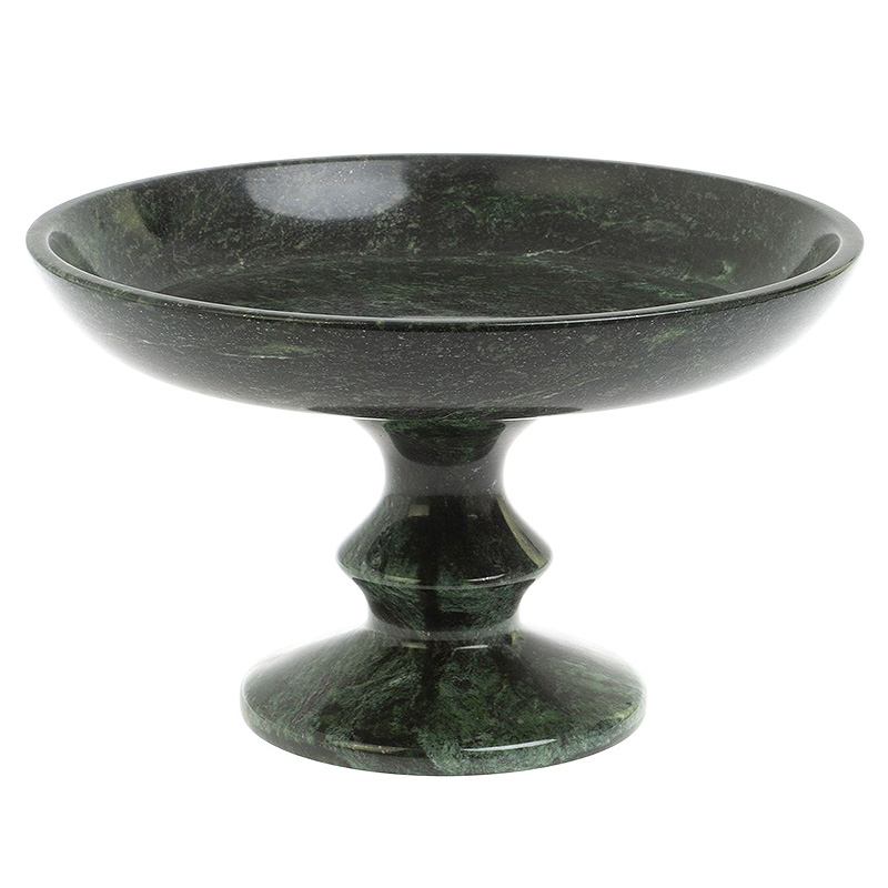 Фруктовница большая из натурального камня Змеевик Шабровский Natural Stone Fruit Bowls Зеленый Черный Фруктовница большая из натурального камня Змеевик Шабровский Natural Stone Fruit Bowls Зеленый Черный в Челябинске | Loft Concept