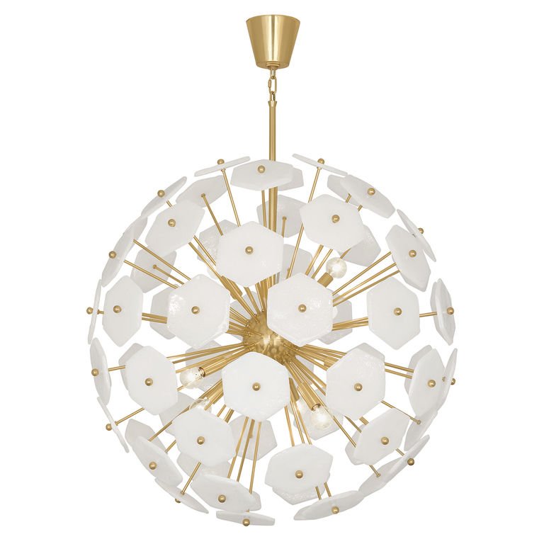 Люстра VIENNA LARGE GLOBE CHANDELIER Латунь Белый Люстра VIENNA LARGE GLOBE CHANDELIER Латунь Белый в Челябинске | Loft Concept
