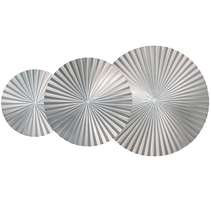 Арт-объект Apollo Silver Wall Plaque Disc 3 Серебряный Арт-объект Apollo Silver Wall Plaque Disc 3 Серебряный в Челябинске | Loft Concept