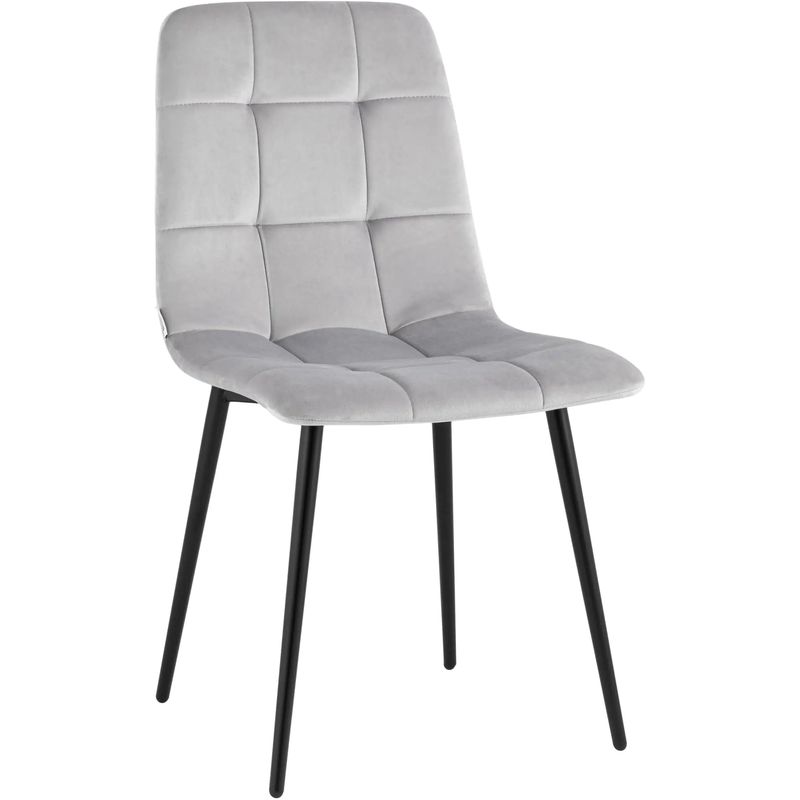 Стул NANCY Chair Молочный Велюр Молочный Черный Стул NANCY Chair Молочный Велюр Молочный Черный в Челябинске | Loft Concept