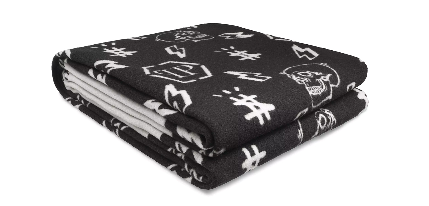 Плед Philipp Plein Plaid Cashmere Skull - фото №1