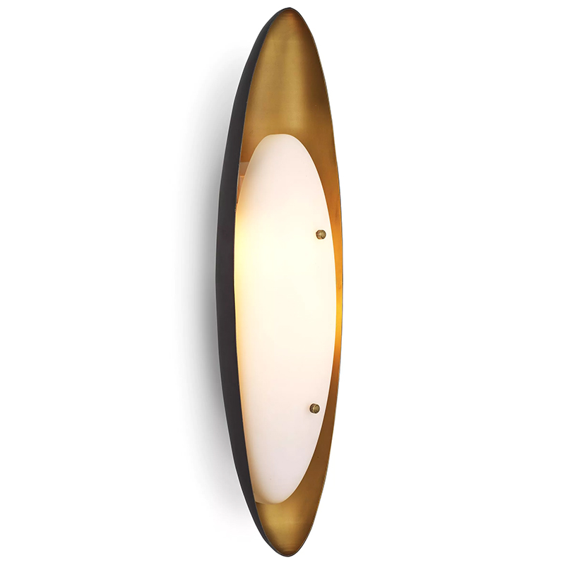 Бра Eichholtz Wall Lamp Venova Черный Латунь Белый Бра Eichholtz Wall Lamp Venova Черный Латунь Белый в Челябинске | Loft Concept