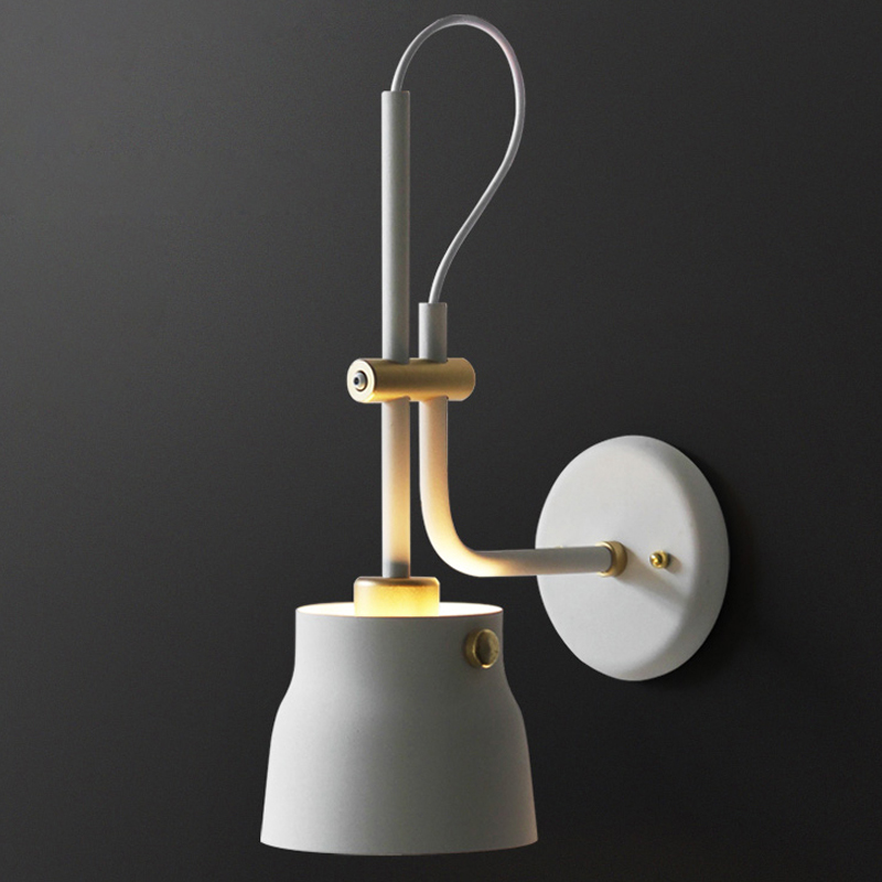 Бра RAM PLASENCIA Wall Lamp white Белый Латунь Бра RAM PLASENCIA Wall Lamp white Белый Латунь в Челябинске | Loft Concept
