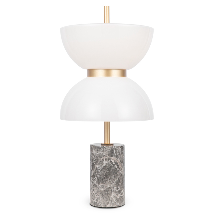 Настольный светильник Gray marble Золотой Серый Настольный светильник Gray marble Золотой Серый в Челябинске | Loft Concept