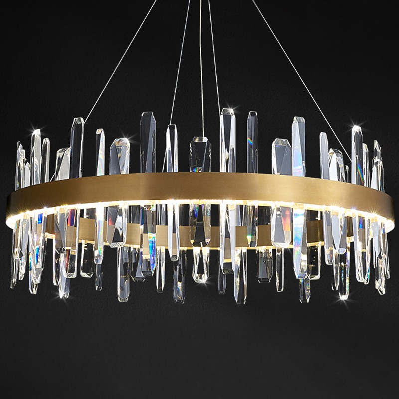 Люстра Gertrudis Chandelier circle Латунь Прозрачный в Челябинске | Loft Concept 