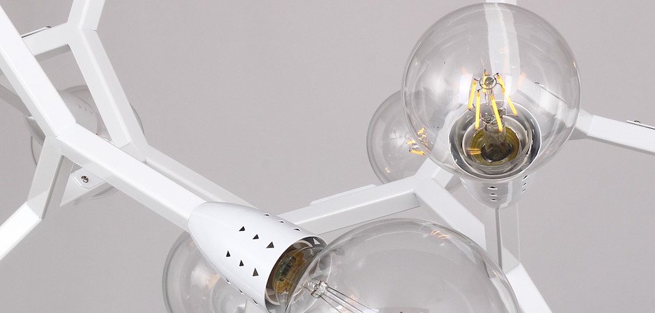 Люстра Polygon Chandelier 6 White Люстра Polygon Chandelier 6 White - Loft-Concept в Челябинске