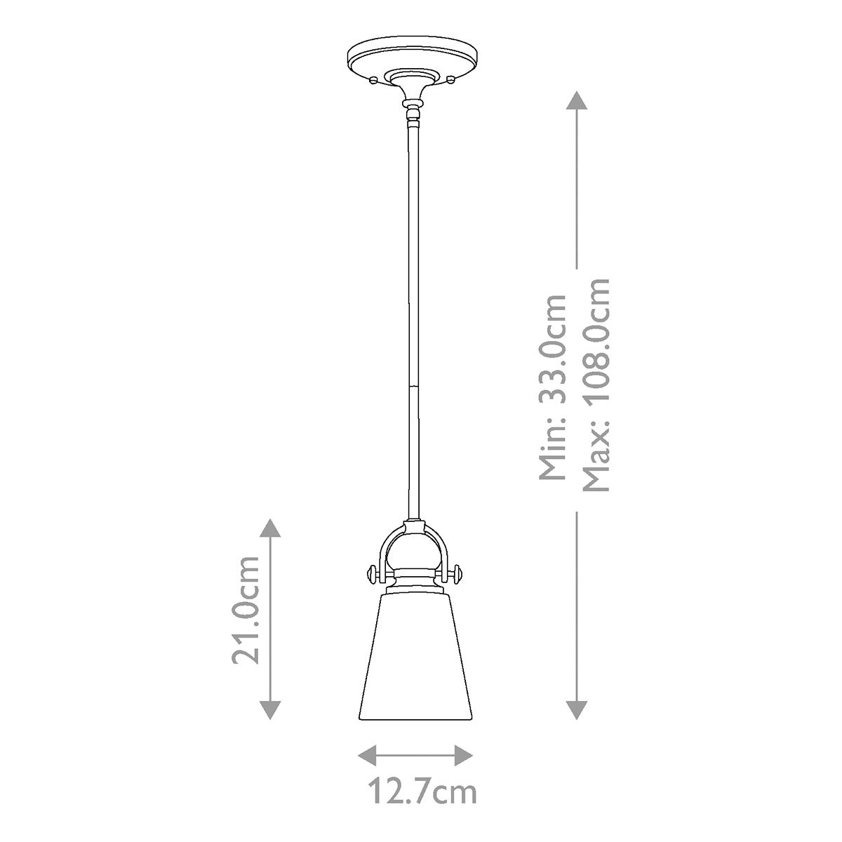 Подвесной светильник бронзового цвета с матовым стеклянным плафоном в форме конуса Hinkley в Челябинске
