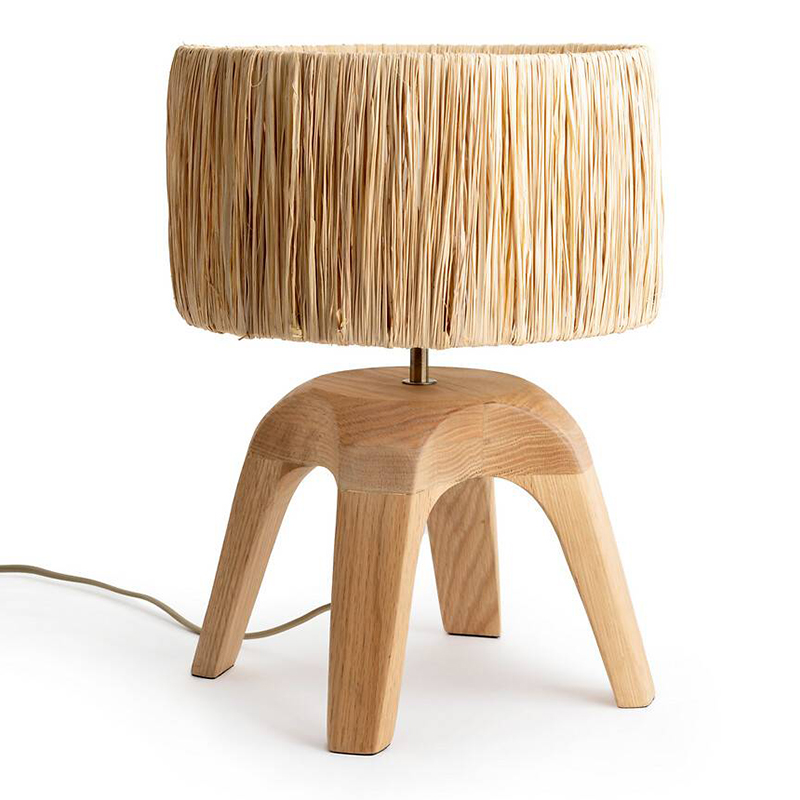Настольная лампа Sander Wicker 4 legs Древесина Настольная лампа Sander Wicker 4 legs Древесина в Челябинске | Loft Concept