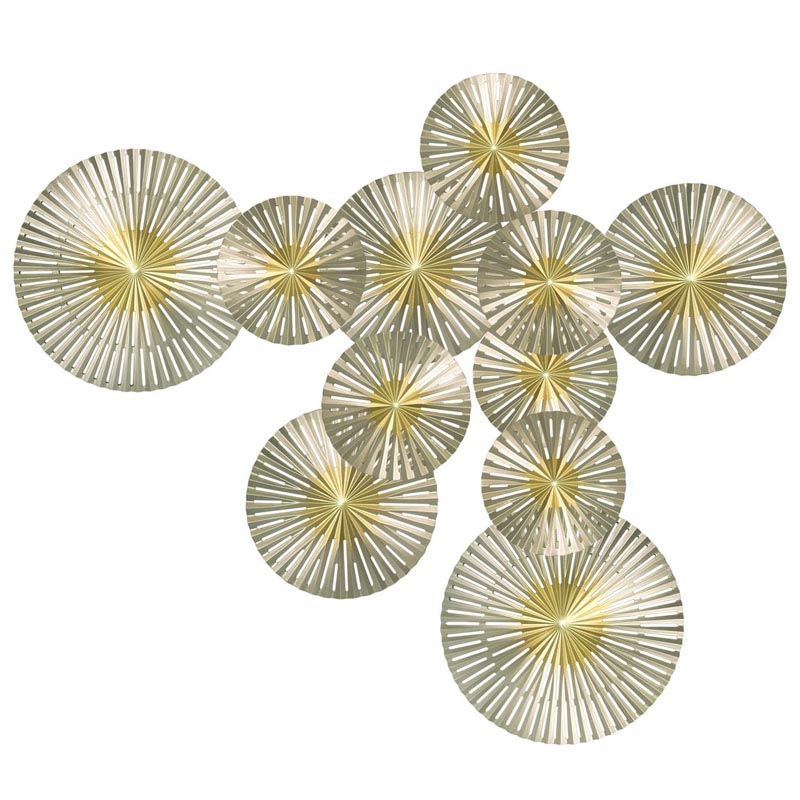 Арт-объект Apollo Gold and Silver Wall Plaque Disc gap 11 Золотой Серебряный Арт-объект Apollo Gold and Silver Wall Plaque Disc gap 11 Золотой Серебряный в Челябинске | Loft Concept