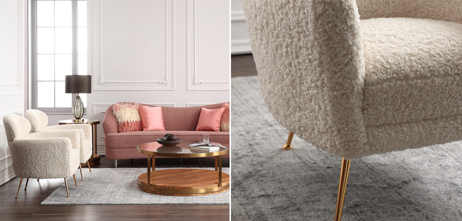 Кресло Milk Boucle Chair Кресло Milk Boucle Chair - Loft-Concept в Челябинске
