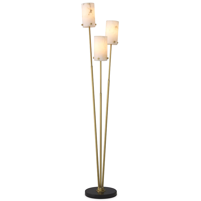 Торшер Eichholtz Floor Lamp Rodolpho Латунь Бежевый Черный Мрамор Nero Торшер Eichholtz Floor Lamp Rodolpho Латунь Бежевый Черный Мрамор Nero в Челябинске | Loft Concept
