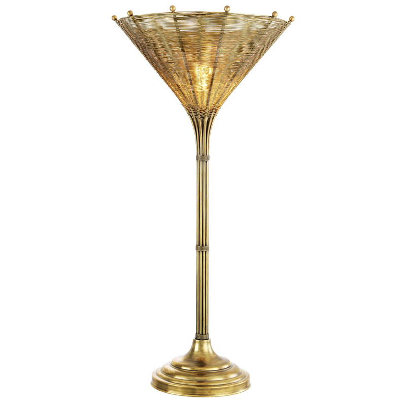 Настольная лампа Eichholtz Table Lamp Kon Tiki Латунь Черный Настольная лампа Eichholtz Table Lamp Kon Tiki Латунь Черный в Челябинске | Loft Concept