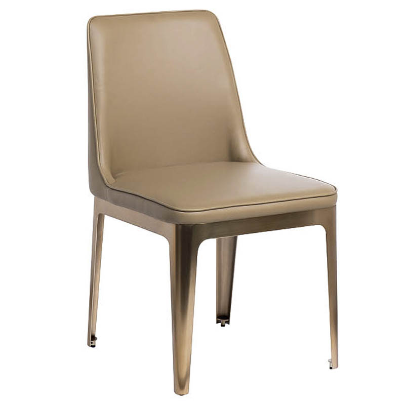 Стул Vohaul Chair beige Бежевый Медь Стул Vohaul Chair beige Бежевый Медь в Челябинске | Loft Concept