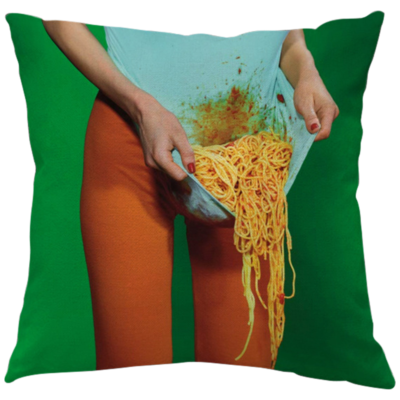 Декоративная подушка Seletti Cushion Courtesy Зеленый Бирюзовый Оранжевый Мульти Декоративная подушка Seletti Cushion Courtesy Зеленый Бирюзовый Оранжевый Мульти в Челябинске | Loft Concept