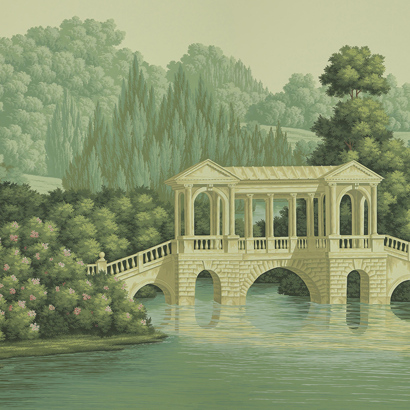 Обои ручная роспись English Landscape Verdoyant on scenic paper Обои ручная роспись English Landscape Verdoyant on scenic paper в Челябинске | Loft Concept