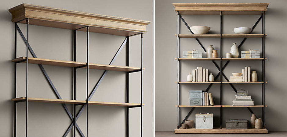 Стеллаж RH Old Oak Double Стеллаж RH Old Oak Double - Loft-Concept в Челябинске