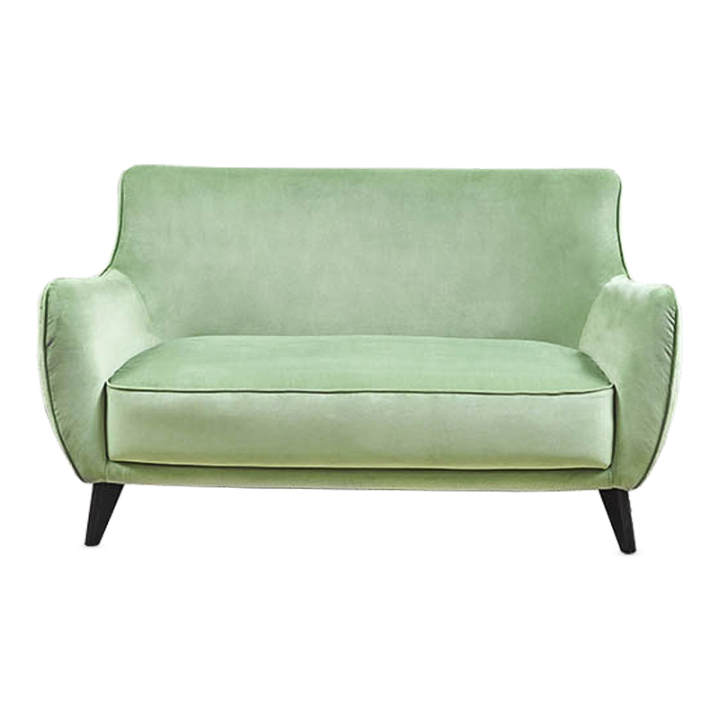 Диван Mint Softness Sofa Зеленый шалфей Черный Диван Mint Softness Sofa Зеленый шалфей Черный в Челябинске | Loft Concept