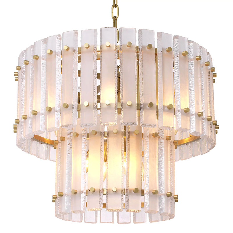 Люстра Eichholtz Chandelier Blason Латунь Прозрачный Люстра Eichholtz Chandelier Blason Латунь Прозрачный в Челябинске | Loft Concept