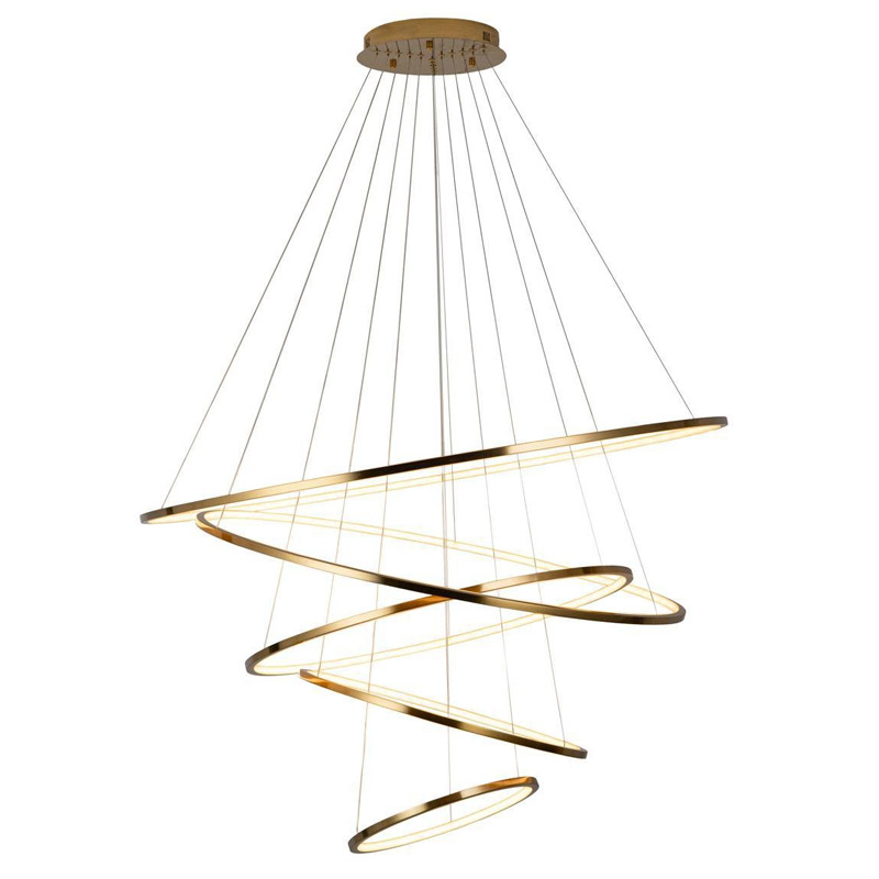 Люстра Ring Horizontal Quintet gold Золотой Люстра Ring Horizontal Quintet gold Золотой в Челябинске | Loft Concept