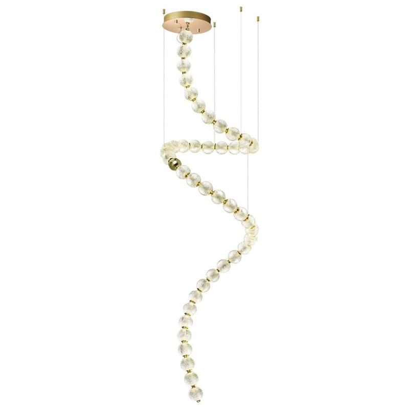 Большая светодиодная люстра Crystal Globule Spiral Золото Золотой Прозрачный Большая светодиодная люстра Crystal Globule Spiral Золото Золотой Прозрачный в Челябинске | Loft Concept