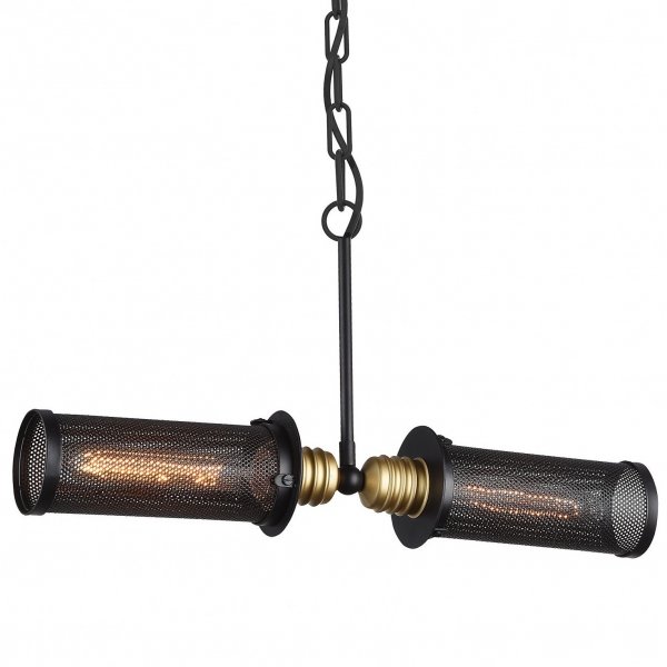 Люстра Nightwatch Pendant Double Черный Люстра Nightwatch Pendant Double Черный в Челябинске | Loft Concept