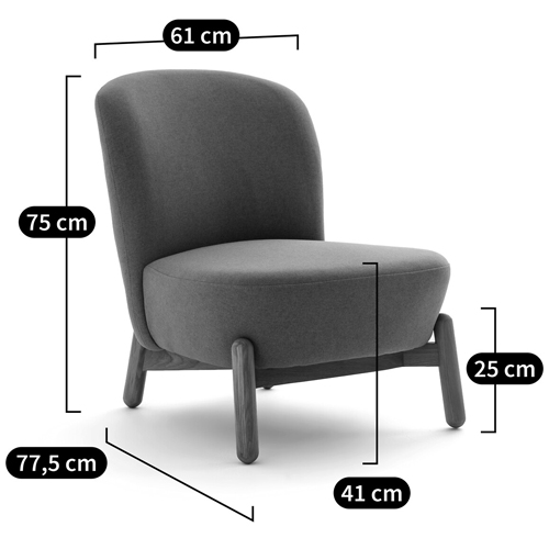 Кресло на деревянных ножках Olguin Pink Chair в Челябинске