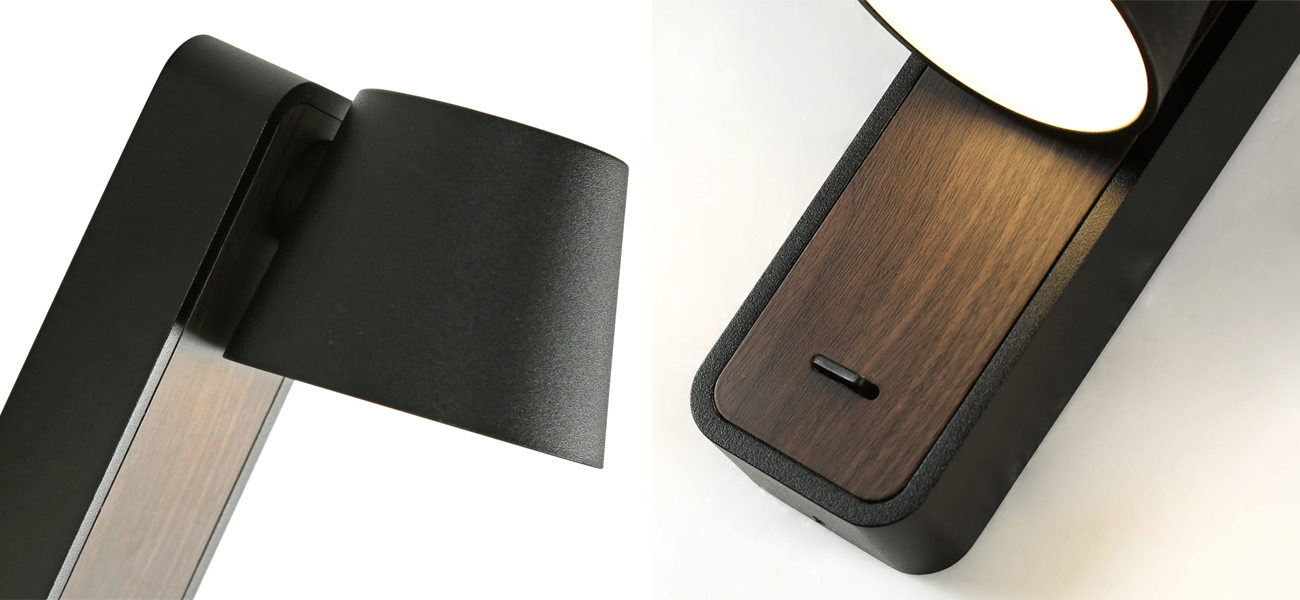 Бра со вставкой из темного дерева Retro Future - фото