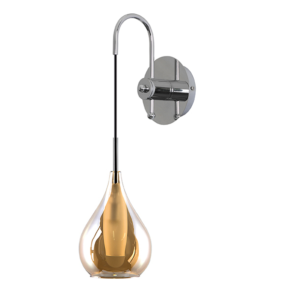 Бра Candiano Amber Sconces Янтарь (Amber) Хром в Челябинске | Loft Concept 