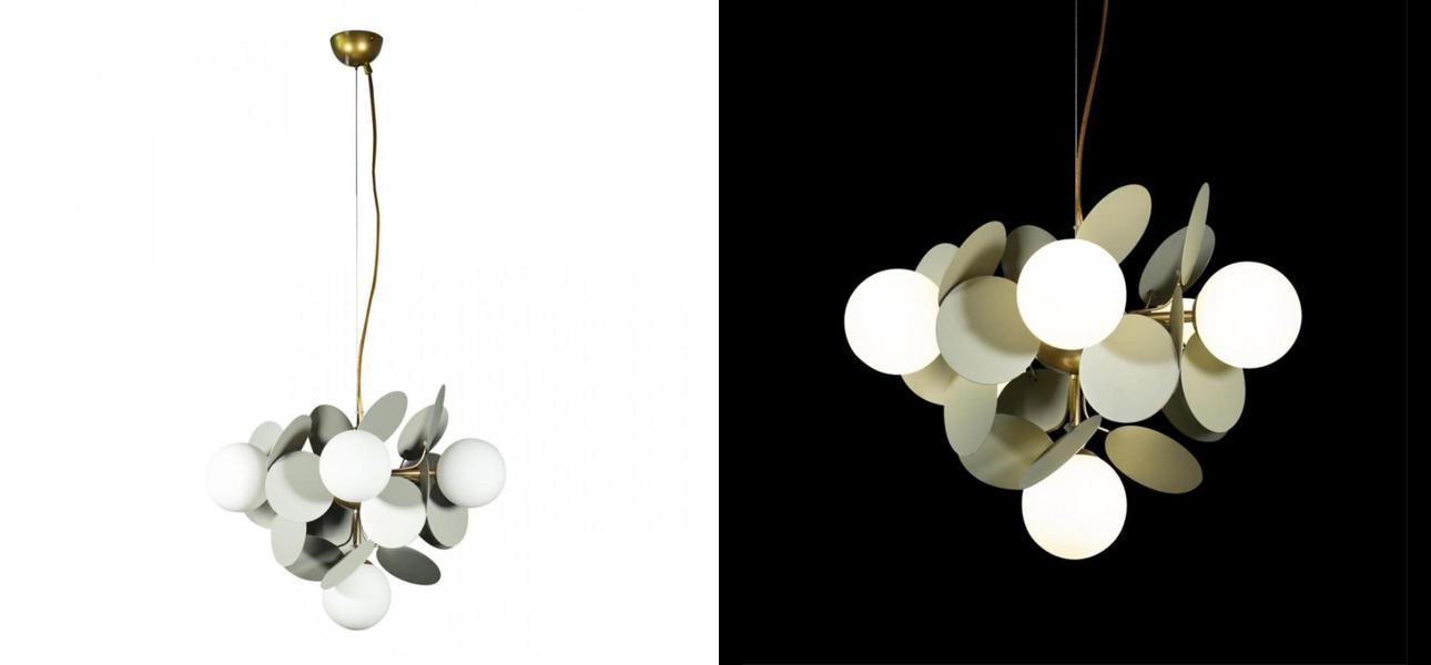 Люстра MATISSE Chandelier circle Gray 6 ламп - фото №2