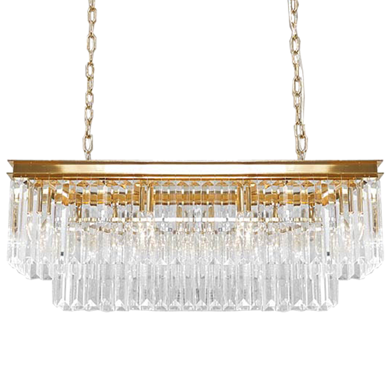 Люстра RH Odeon Chandelier Two Gold 90 Прозрачное Стекло Золотой Люстра RH Odeon Chandelier Two Gold 90 Прозрачное Стекло Золотой в Челябинске | Loft Concept