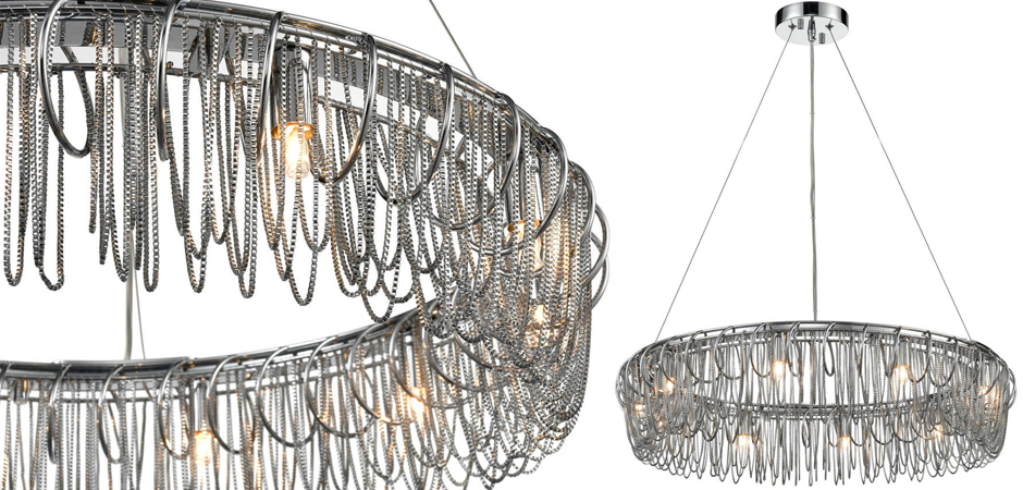 Люстра Spiral & Chains Chrome Circle Люстра Spiral & Chains Chrome Circle - Loft-Concept в Челябинске