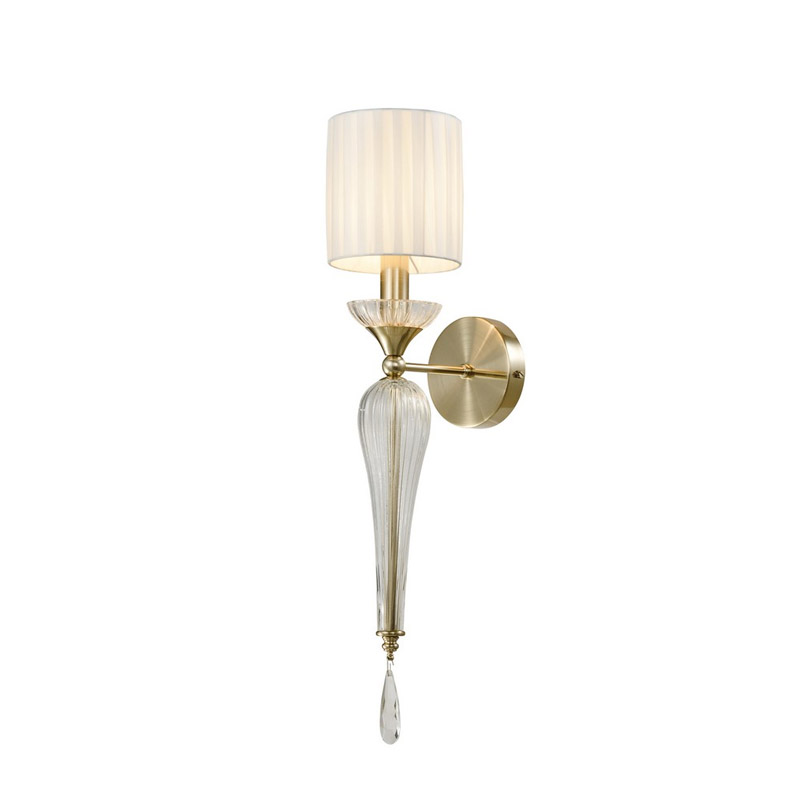 Бра Torch Brass с Абажуром Белый Латунь Бра Torch Brass с Абажуром Белый Латунь в Челябинске | Loft Concept