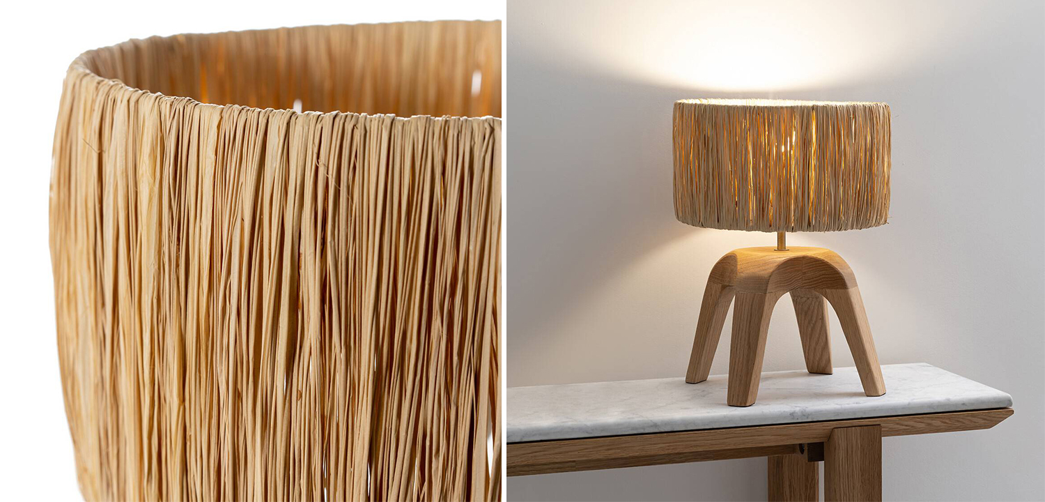 Настольная лампа Sander Wicker 4 legs - фото